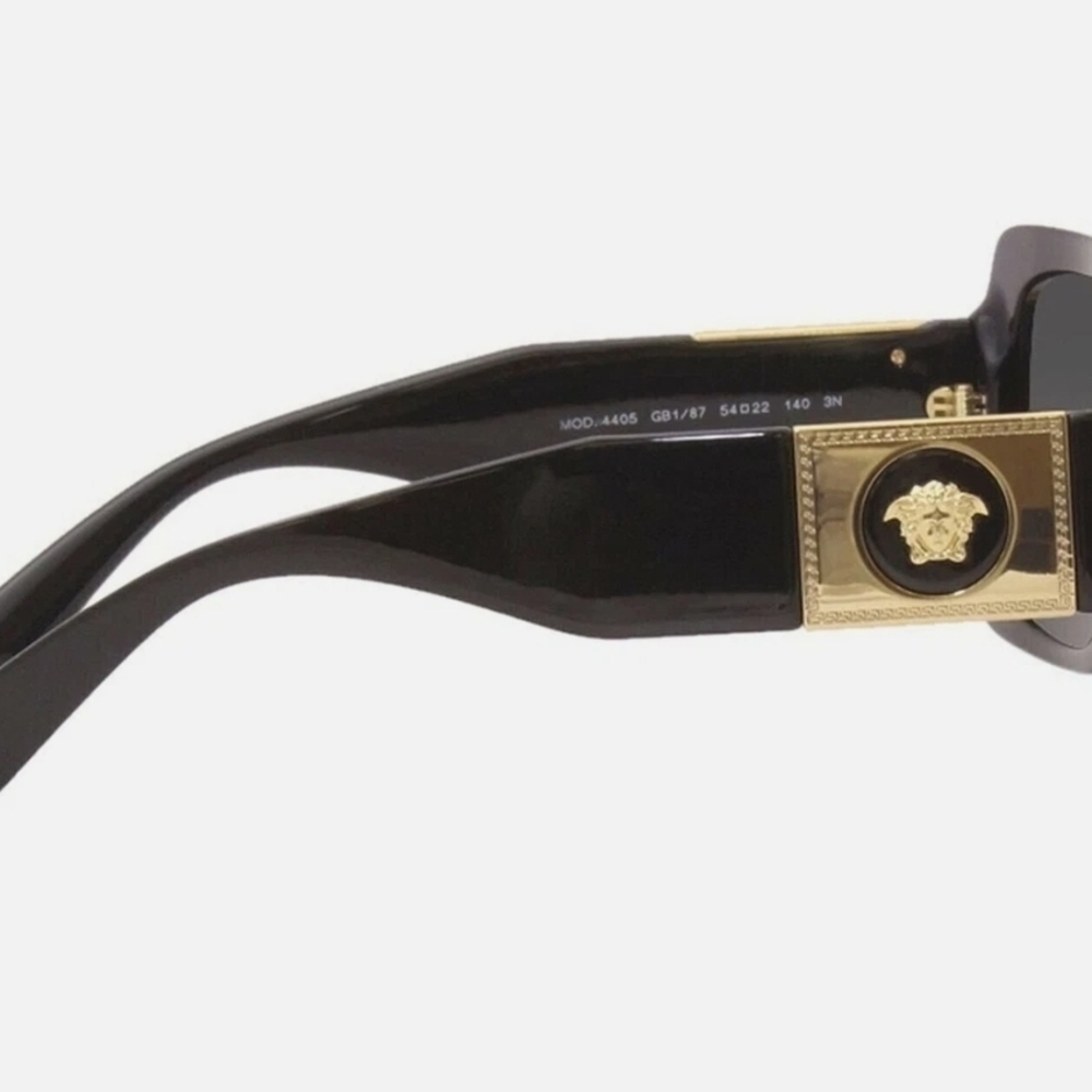 Versace Sunglasses with Black Frame and Gold Detailing